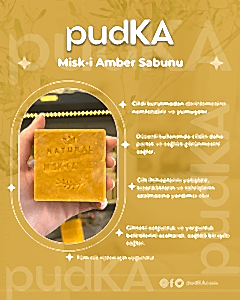 pudKA Misk-i Amber Sabunu, Doğal ve El Yapımı