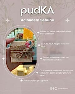 pudKA Acı Badem Sabunu, Doğal ve El Yapımı