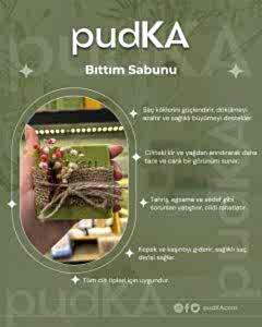 pudKA Bıttım Sabunu, %100 Doğal, Bitkisel ve El Yapımı