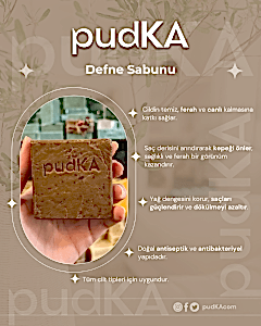 pudKA Defne Sabunu Doğal ve El Yapımı (Özel Hatay Premium Serisi)