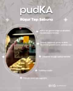 pudKA Zeytinyağlı Ruşur Taşı Sabunu, Doğal ve El Yapımı