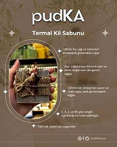 pudKA Termal Kil Sabunu, Doğal ve El Yapımı