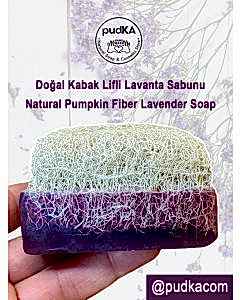 pudKA Doğal Kabak Lifli Lavanta Sabunu